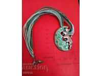 Antique enamel necklace