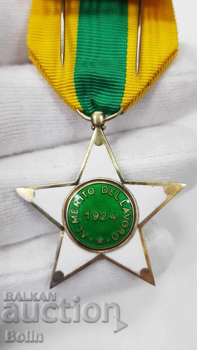 Delivery of Collectible Italian Medal, Order of Labour Merit 1924