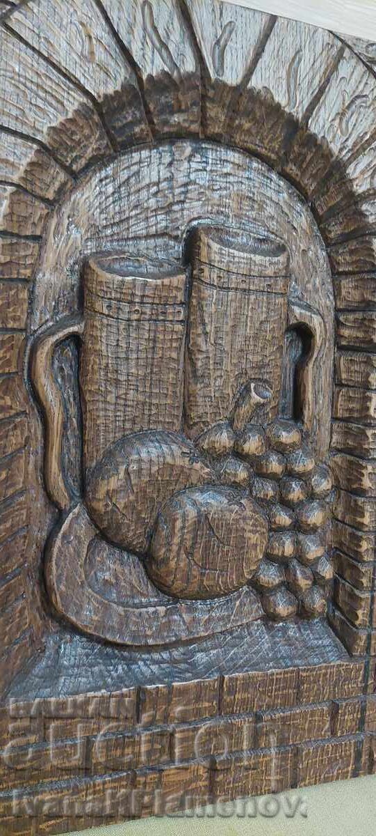 Ξυλόγλυπτο μασίφ για γνώστες 44εκ 30εκ με τιμή € 24.00 | 46.94 BGN