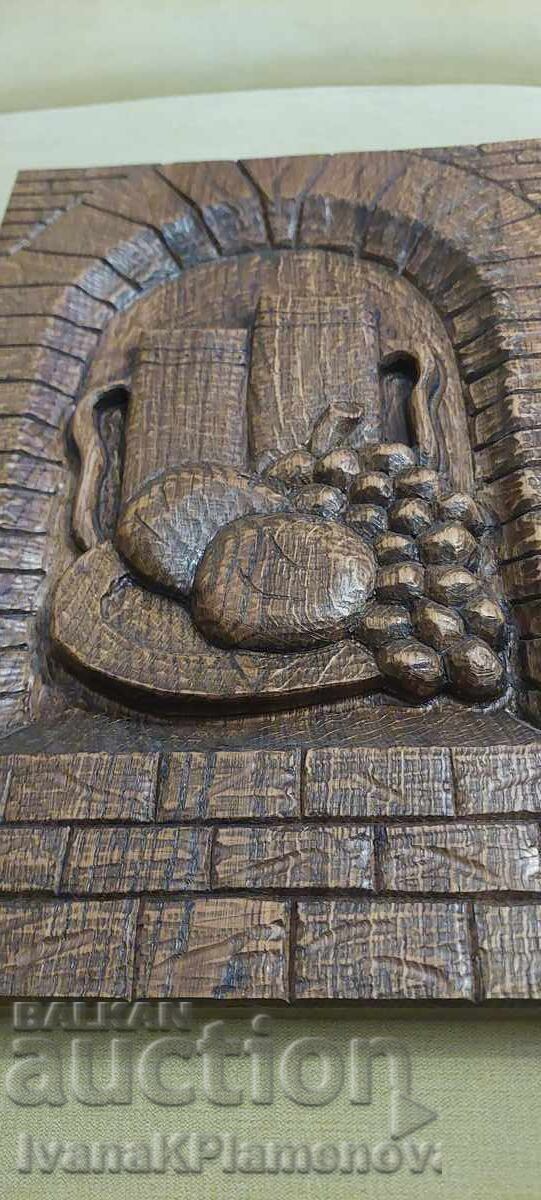 Delivery of Wood carving, solid wood, for connoisseurs, 44cm x 30cm