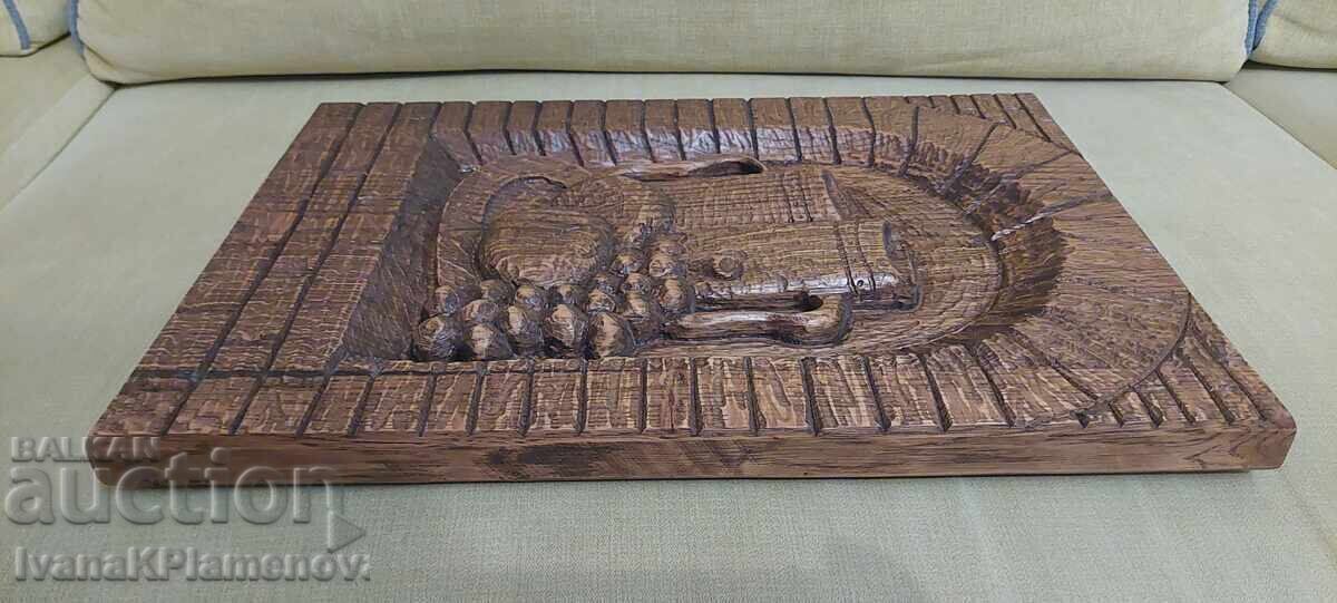 Wood carving, solid wood, for connoisseurs, 44cm x 30cm - 6