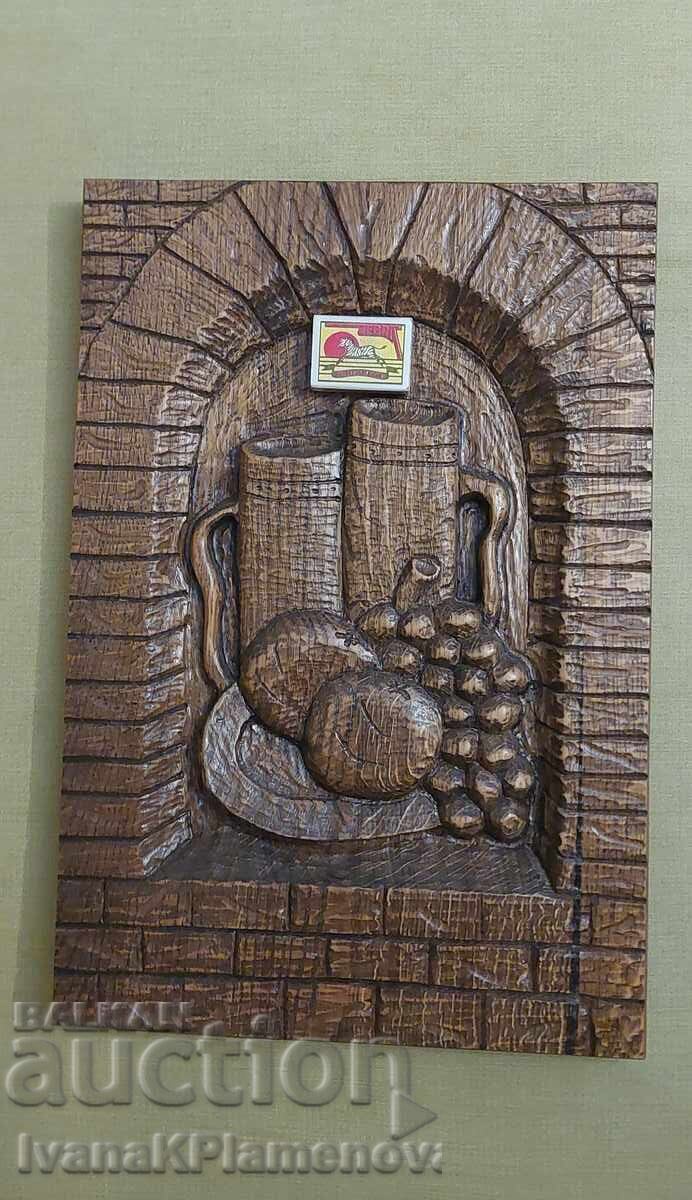 Wood carving, solid wood, for connoisseurs, 44cm x 30cm - 7