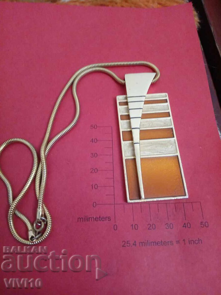 Antique enamel necklace