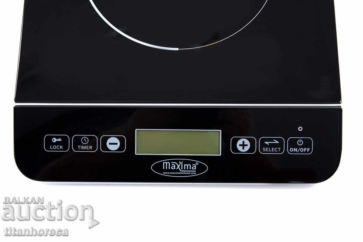 Auction Maxima Induction Cooktop - 2000W, Ø18 cm, for Ø12–26 cm cookware Auction Maxima Induction Cooktop - 2000W, Ø18 cm, for Ø12–26 cm cookware