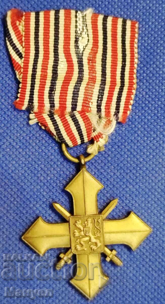 Τσεχοσλοβακικός Πολεμικός Σταυρός 1939-1945. Σπάνιος! με τιμή 220.00 BGN | € 112.48