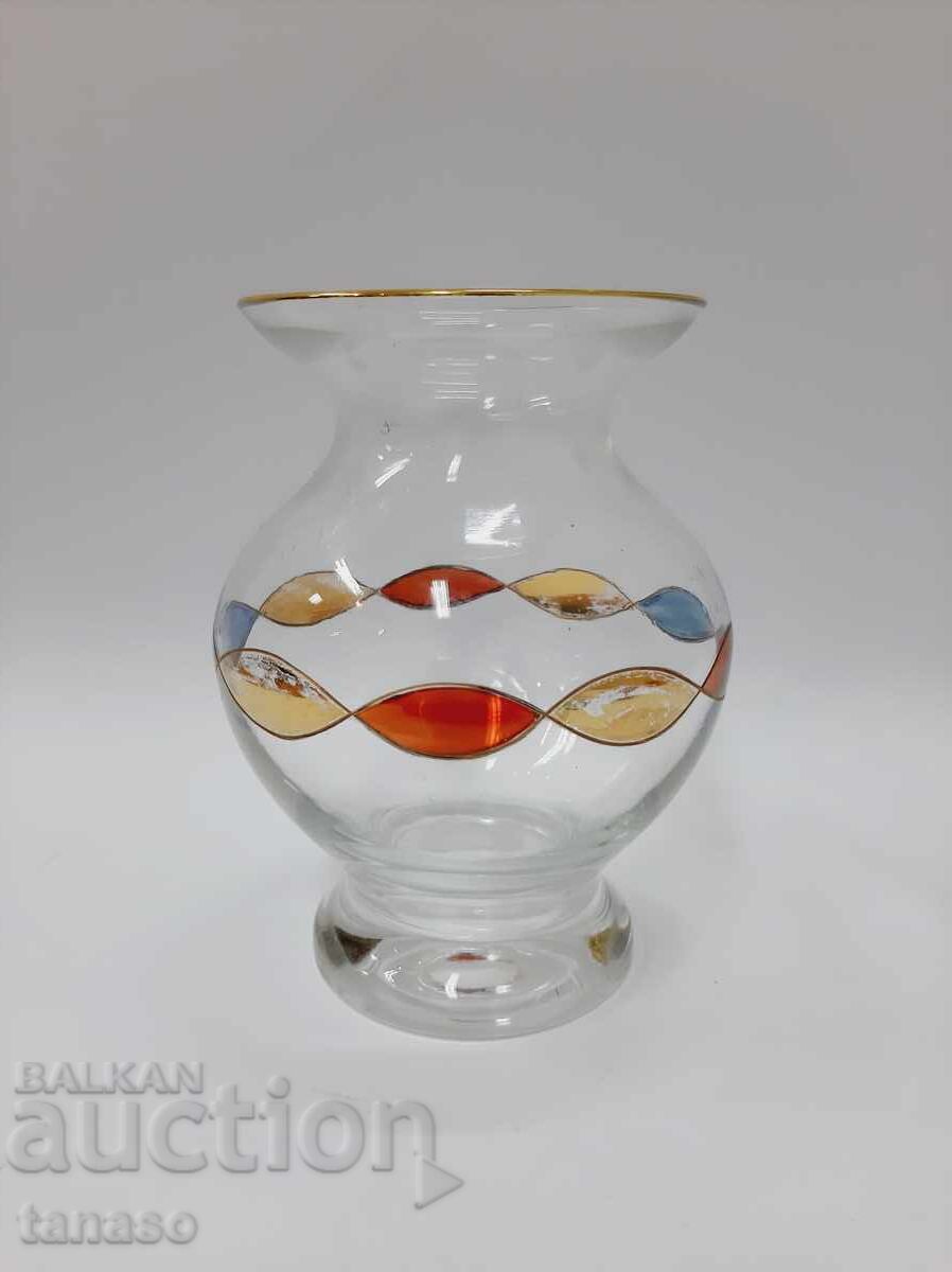 Малка стъклена ваза, прозрачно стъкло(2.2) с цена 10.00 лв. | € 5.11