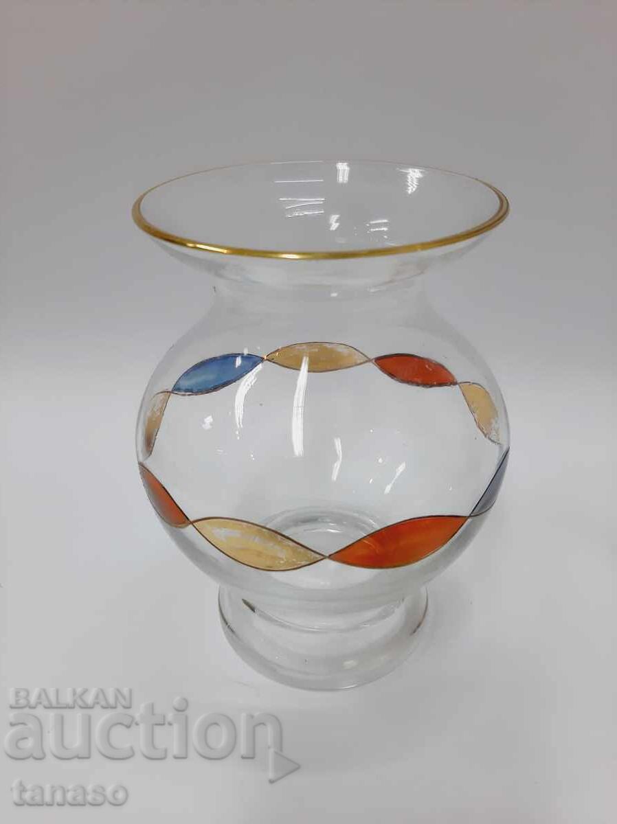 Аукцион Малка стъклена ваза, прозрачно стъкло(2.2)