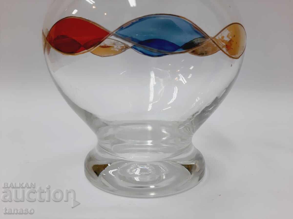 Малка стъклена ваза, прозрачно стъкло(2.2) - 5