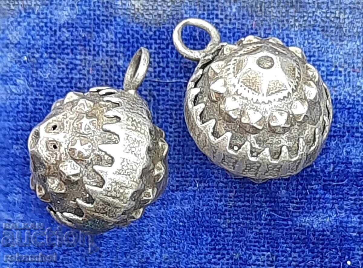 Two silver ethnographic beads for a belt, rosary with price € 100.00 | 195.58 BGN