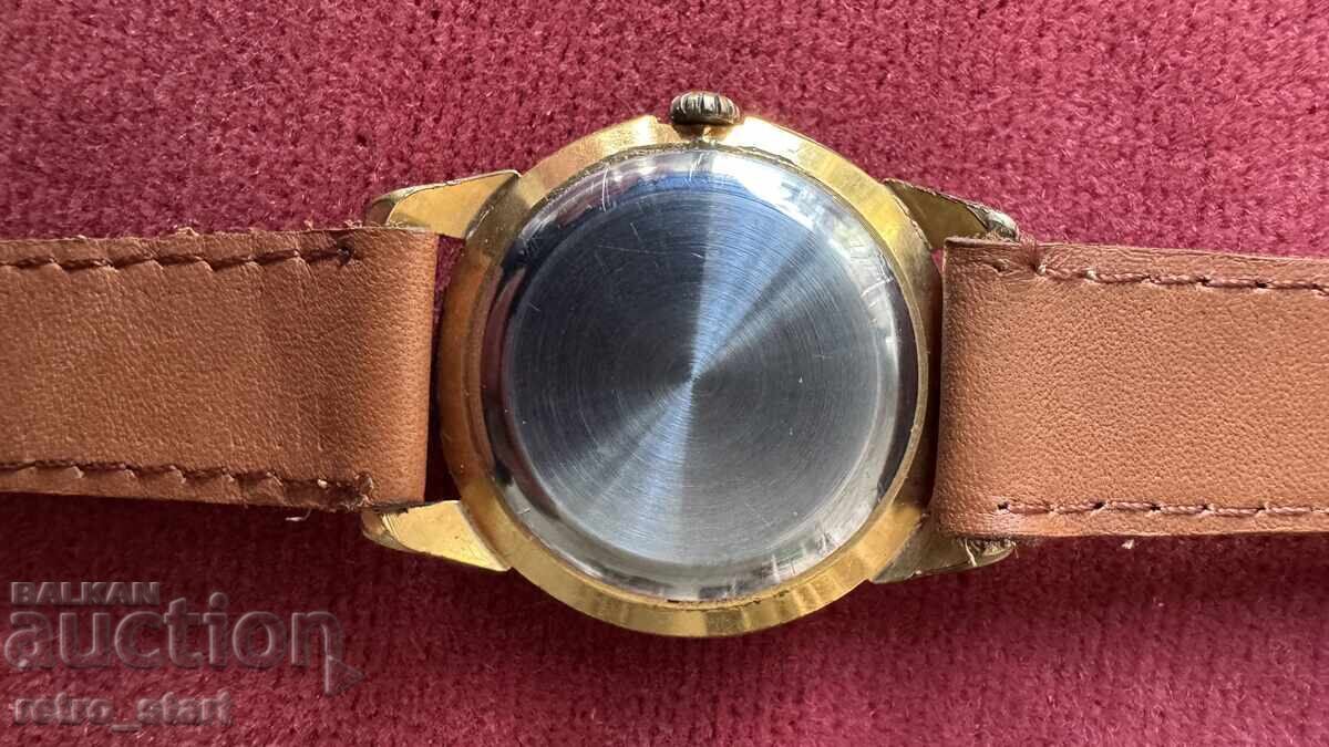 Παράδοση Ρολόι Μιρ, επιχρύσωση, λειτουργεί!