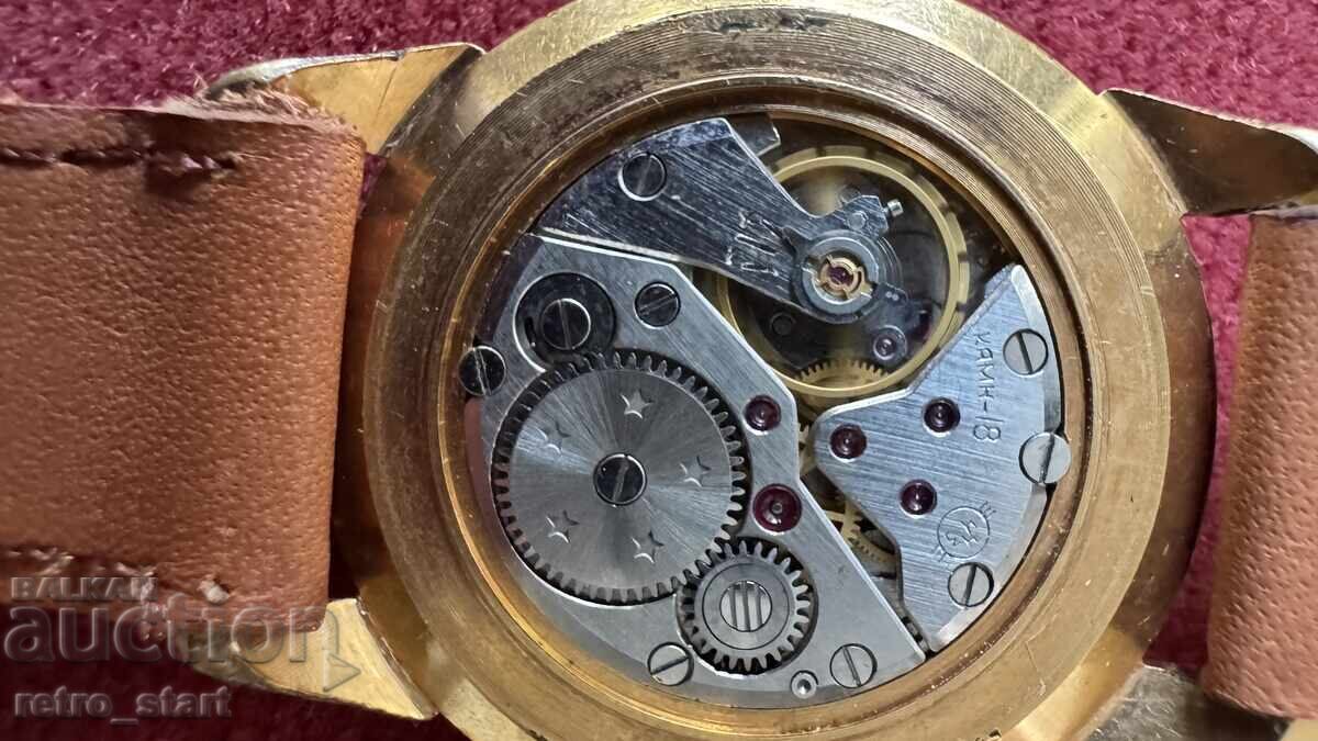 Ρολόι Μιρ, επιχρύσωση, λειτουργεί! - 5