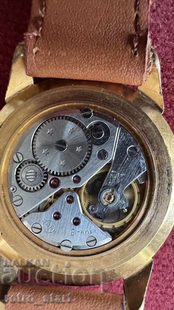 Ρολόι Μιρ, επιχρύσωση, λειτουργεί! - 6