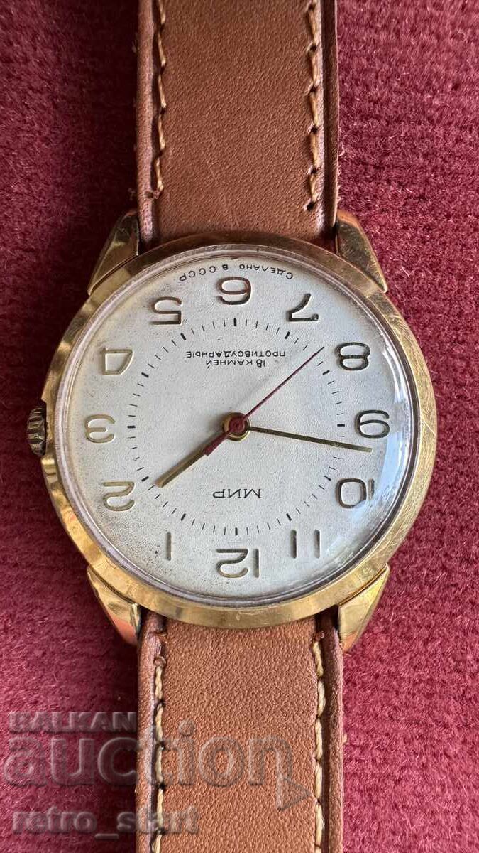 Ρολόι Μιρ, επιχρύσωση, λειτουργεί! - 7