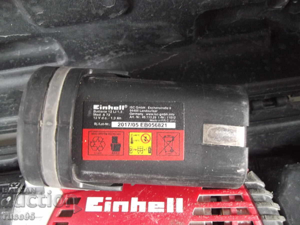Livrarea Mașină de găurit "Einhell - TE-CD 12 X-Li" cu acumulator, funcțională Livrarea Mașină de găurit "Einhell - TE-CD 12 X-Li" cu acumulator, funcțională