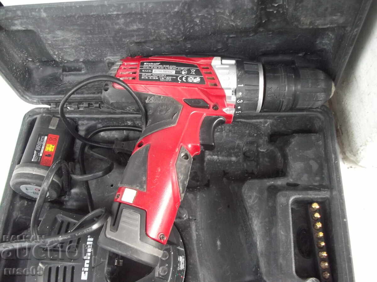 Mașină de găurit "Einhell - TE-CD 12 X-Li" cu acumulator, funcțională - 5 Mașină de găurit "Einhell - TE-CD 12 X-Li" cu acumulator, funcțională - 5
