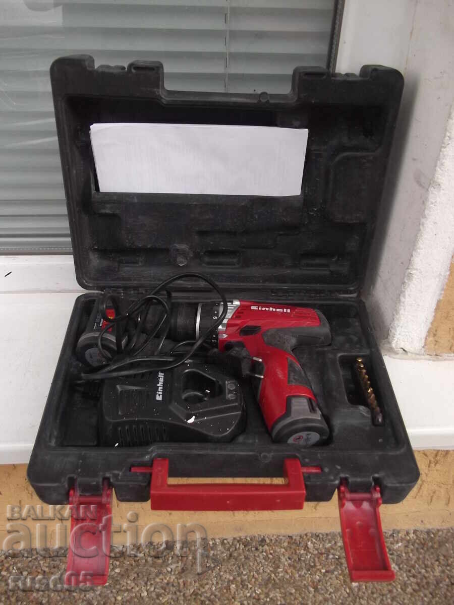 Mașină de găurit "Einhell - TE-CD 12 X-Li" cu acumulator, funcțională Mașină de găurit "Einhell - TE-CD 12 X-Li" cu acumulator, funcțională