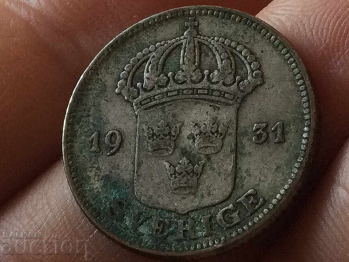 Σουηδία 50 ëre 1931 ασήμι Σουηδία 50 ëre 1931 ασήμι