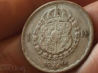 Σουηδία 1 κορώνα 1944 Γουστάβος V ασήμι