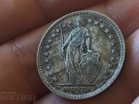 Швейцария 1 франк 1943 сребро