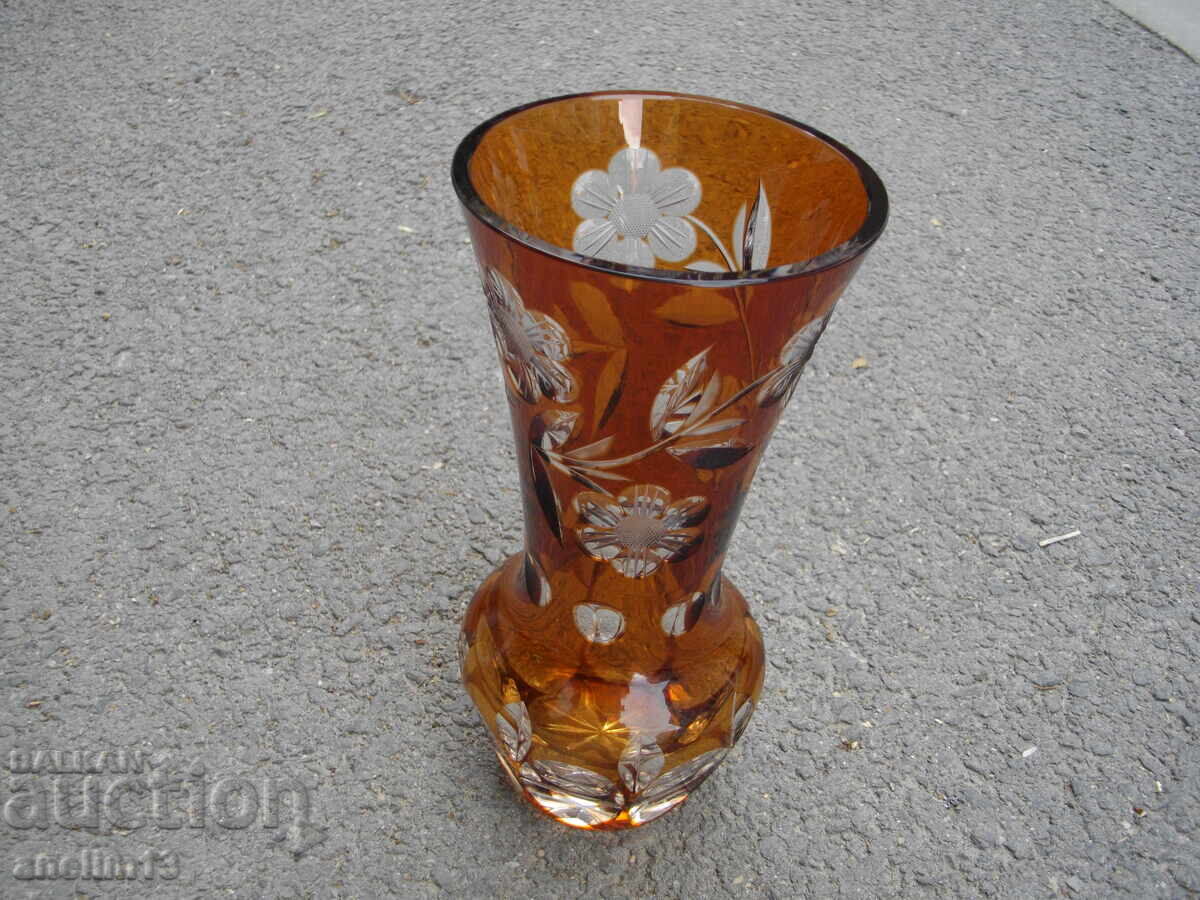VASE CRYSTAL BOHEMIA with price 145.00 BGN | € 74.14