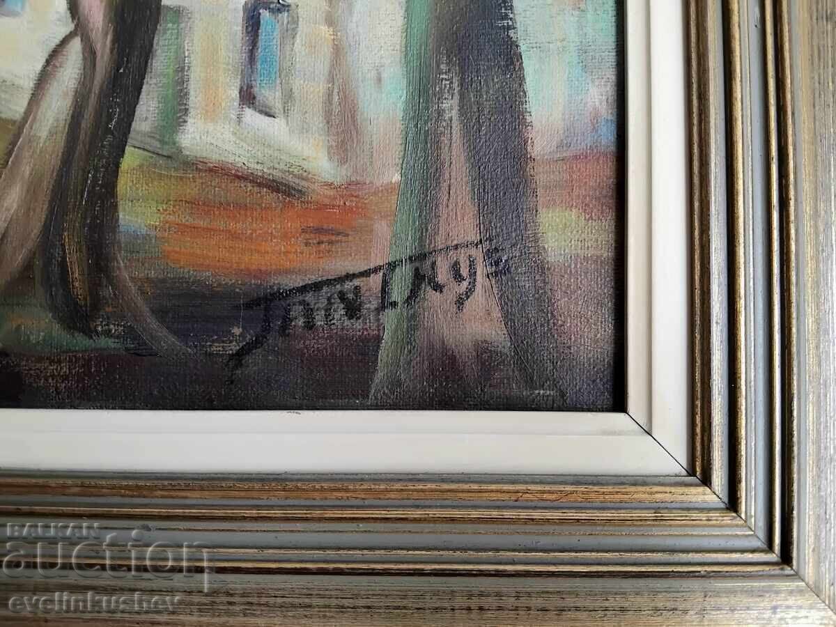 Μεγάλος ελαιογραφικός πίνακας 80x60 / 98x78 - 6 Μεγάλος ελαιογραφικός πίνακας 80x60 / 98x78 - 6