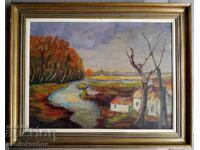 Μεγάλος ελαιογραφικός πίνακας 80x60 / 98x78