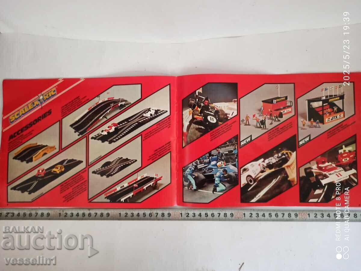 Стар мострен каталог показващ магнитни писти и колички - 7