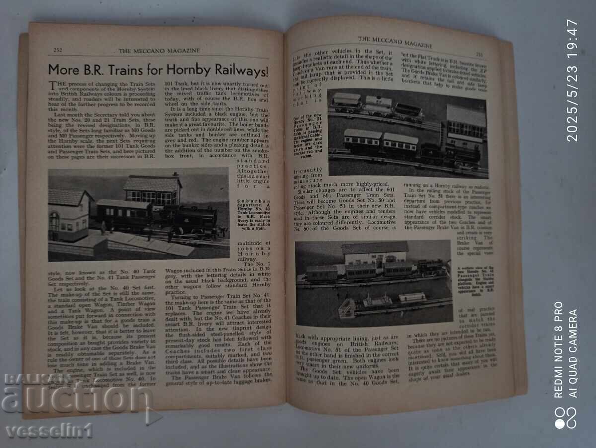 Livrarea Revistă veche de jucării din 1954 cu recenzii Dinky, Matchbox