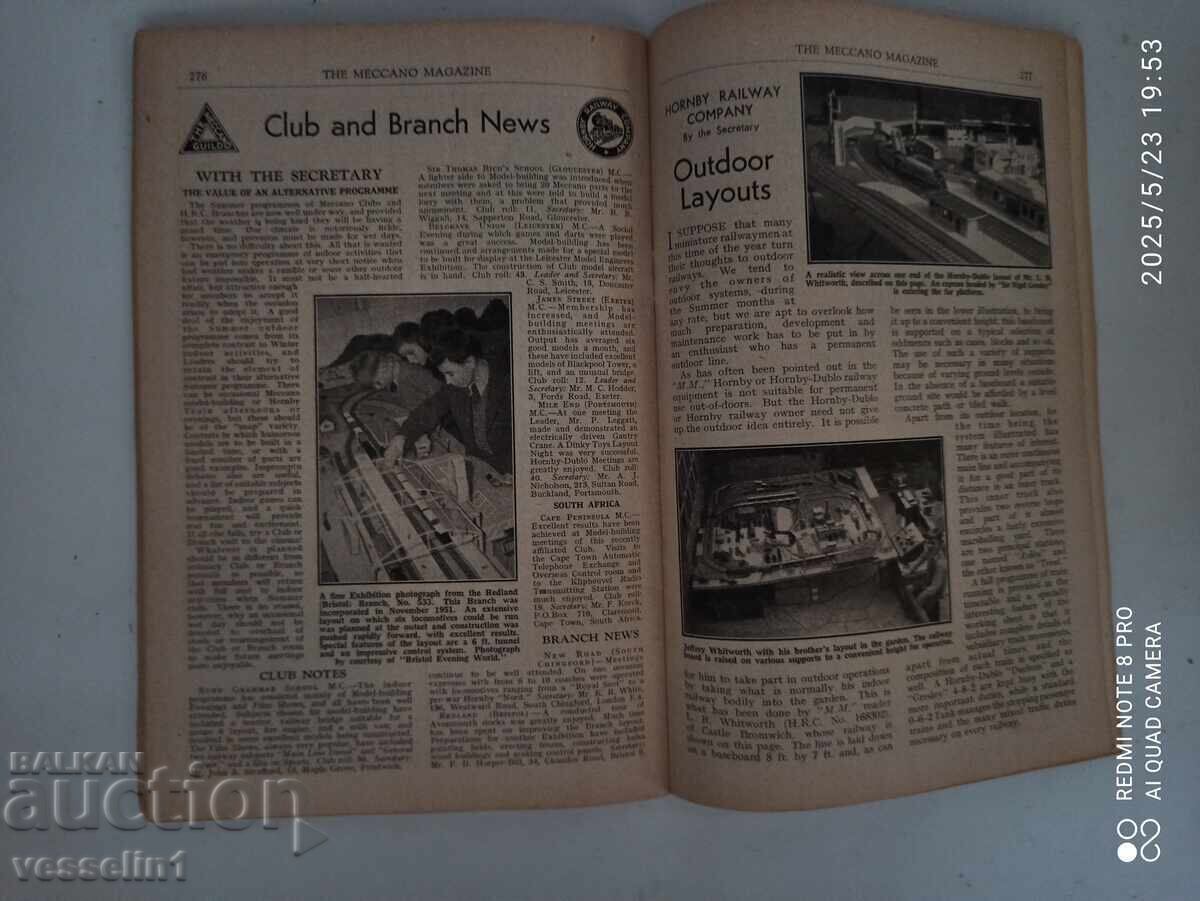 Revistă veche de jucării din 1952 cu recenzii Dinky, Matchbox - 5 Revistă veche de jucării din 1952 cu recenzii Dinky, Matchbox - 5