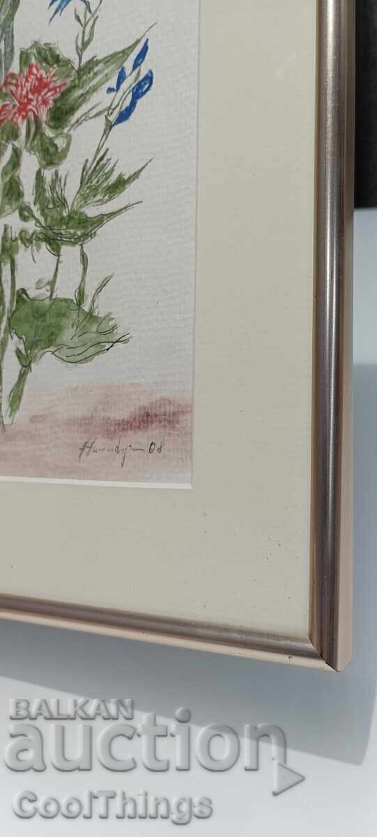 Παράδοση Υπογεγραμμένος πίνακας, γυάλινο πλαίσιο Παράδοση Υπογεγραμμένος πίνακας, γυάλινο πλαίσιο