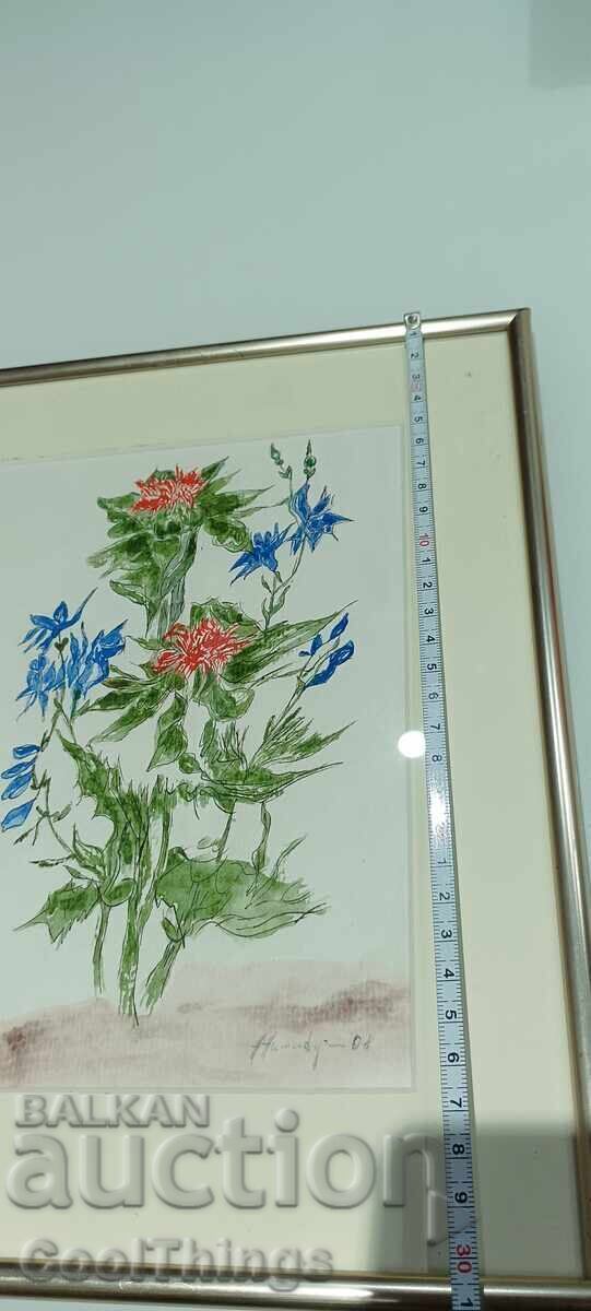 Υπογεγραμμένος πίνακας, γυάλινο πλαίσιο - 5 Υπογεγραμμένος πίνακας, γυάλινο πλαίσιο - 5