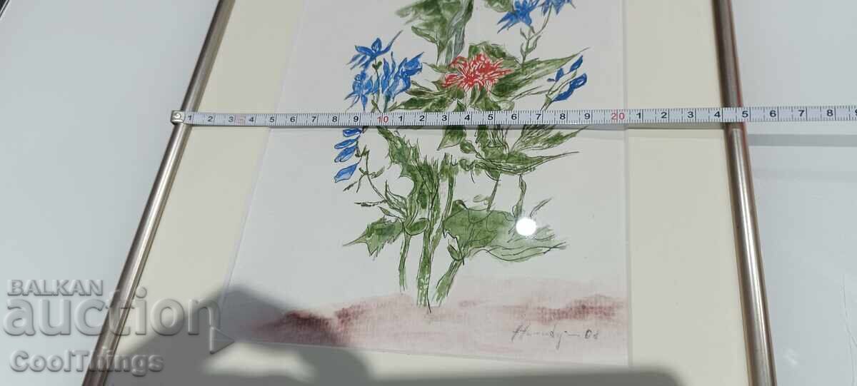 Υπογεγραμμένος πίνακας, γυάλινο πλαίσιο - 6 Υπογεγραμμένος πίνακας, γυάλινο πλαίσιο - 6