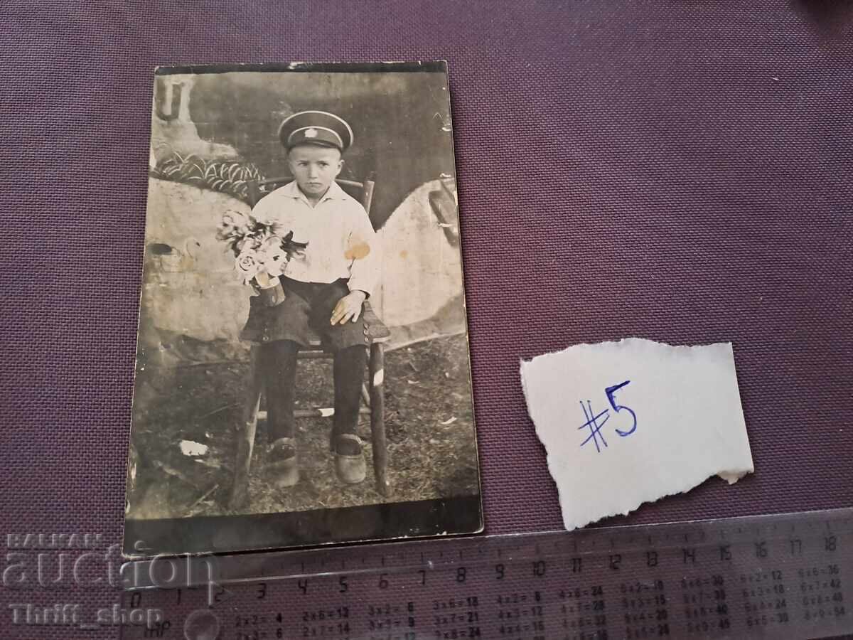 Стара снимка - Момче с моряшка шапка Стара снимка - Момче с моряшка шапка