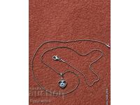 Lanț argint cu pandantiv. 48cm. Lansez peste 100 de licitații