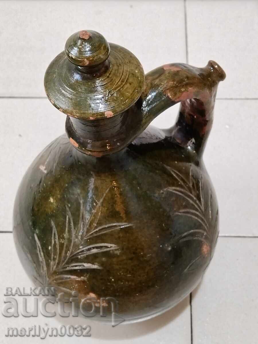 Δημοπρασία Παλιά στάμνα γεμίζει από κάτω κεραμική κροντήρ Μοναδικό