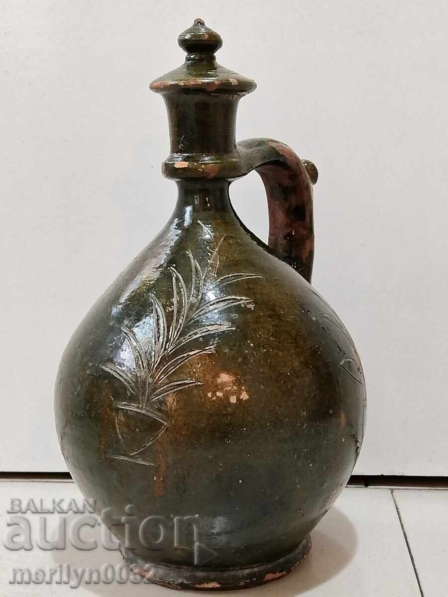 Παλιά στάμνα γεμίζει από κάτω κεραμική κροντήρ Μοναδικό - 7