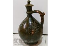 Strocnă veche se umple de jos ceramică crondir Unicat