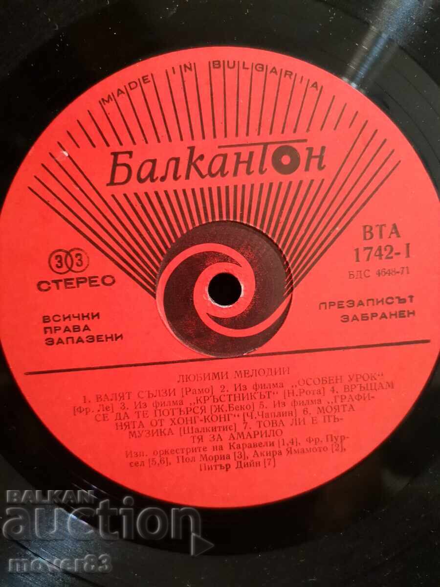 Παράδοση Πλάκα γραμμοφώνου. Αγαπημένες μελωδίες Παράδοση Πλάκα γραμμοφώνου. Αγαπημένες μελωδίες