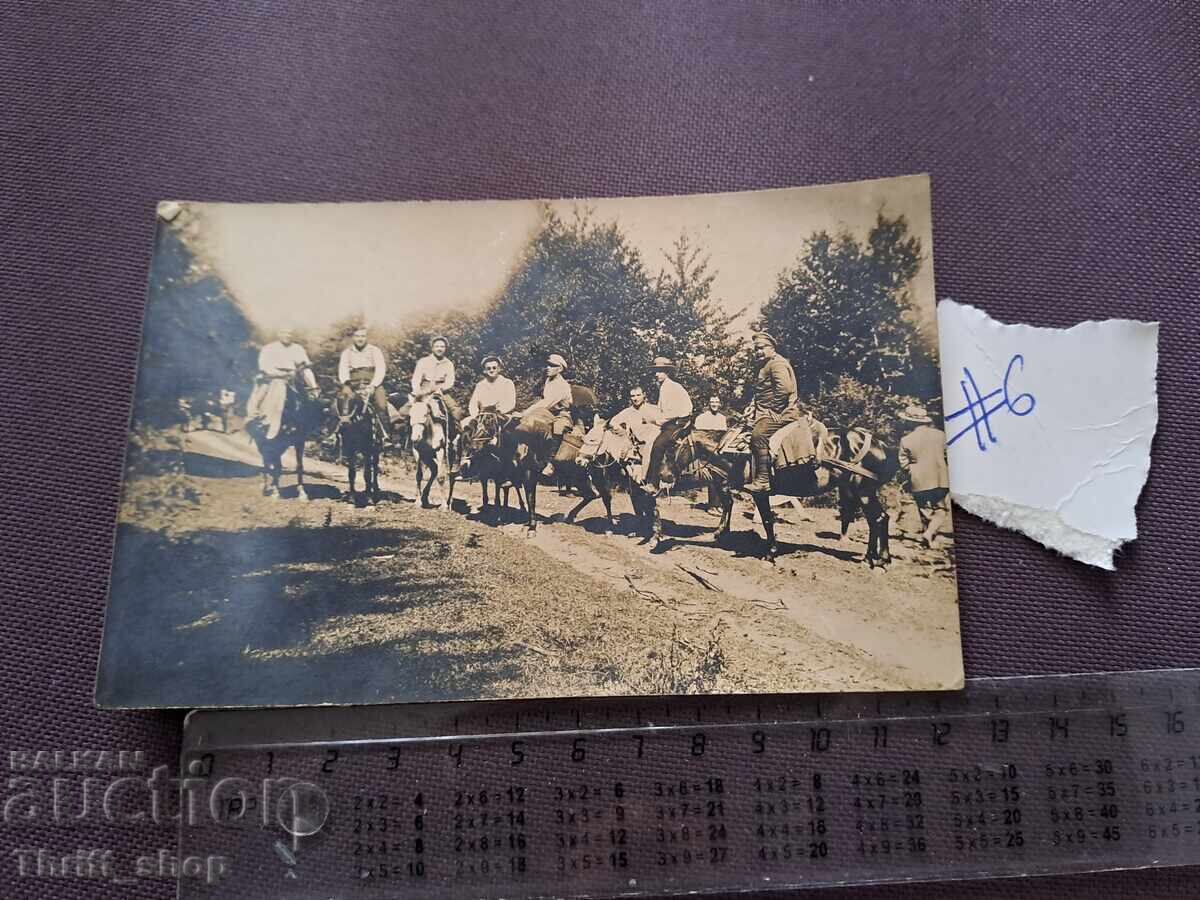 Ευχετήρια κάρτα/Φωτογραφία - Άνδρες με άλογα