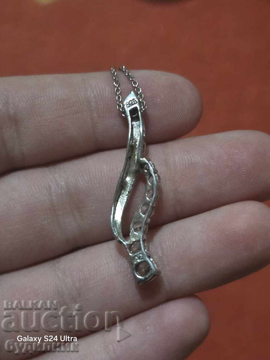 Auction Silver chain with pendant. 46cm. I'm listing over 100 auctions Auction Silver chain with pendant. 46cm. I'm listing over 100 auctions