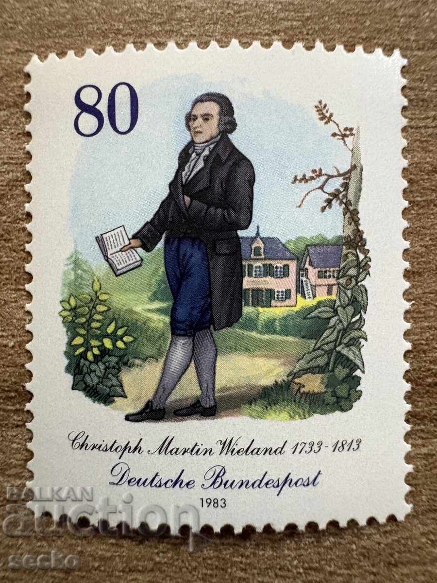 FRG/FRG - 250th anniversary of the birth of K. Martin Wieland (1983) MNH FRG/FRG - 250th anniversary of the birth of K. Martin Wieland (1983) MNH