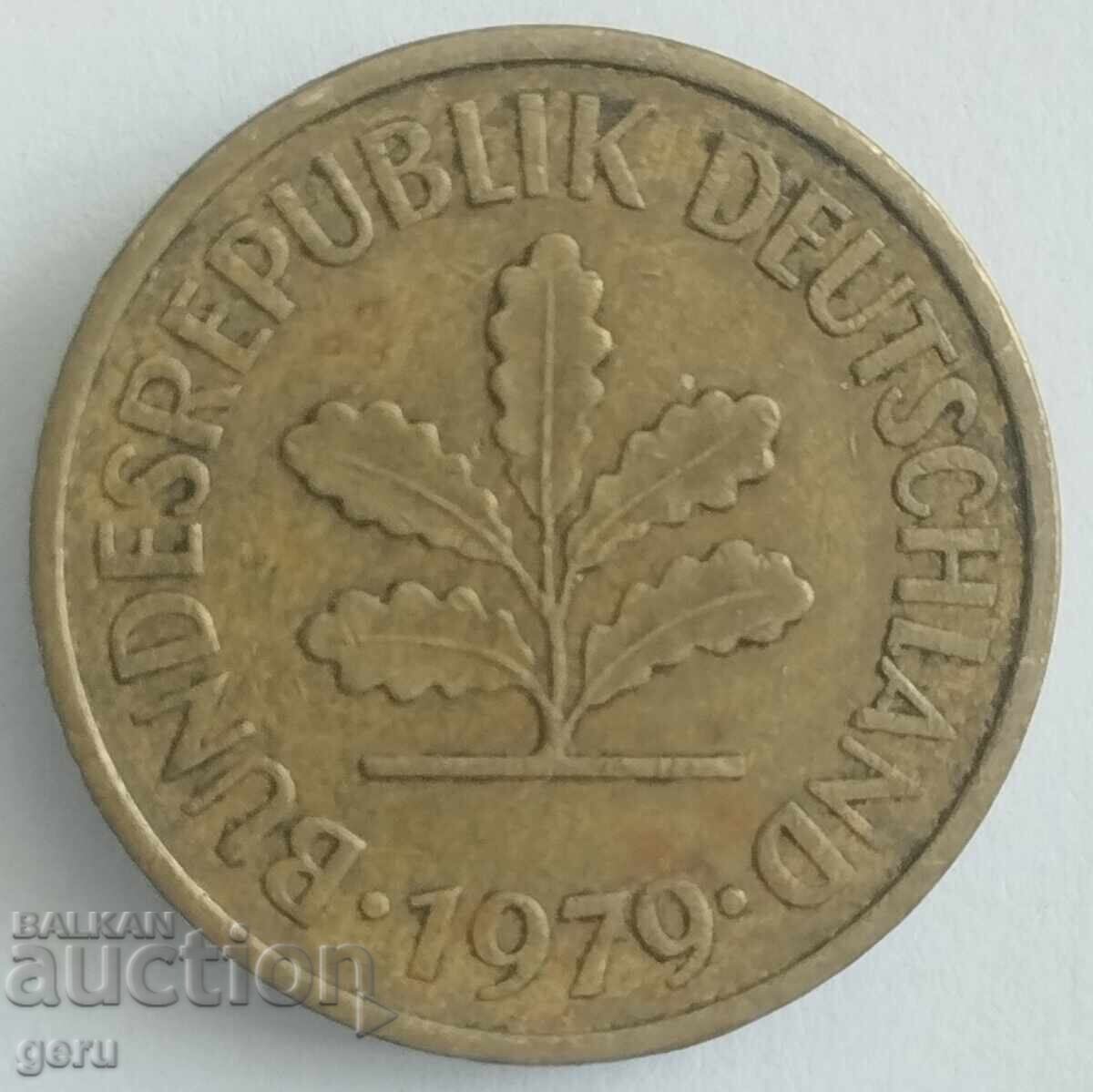 5 Pfennig Germany 1979 each with price 0.50 BGN | € 0.26 5 Pfennig Germany 1979 each with price 0.50 BGN | € 0.26