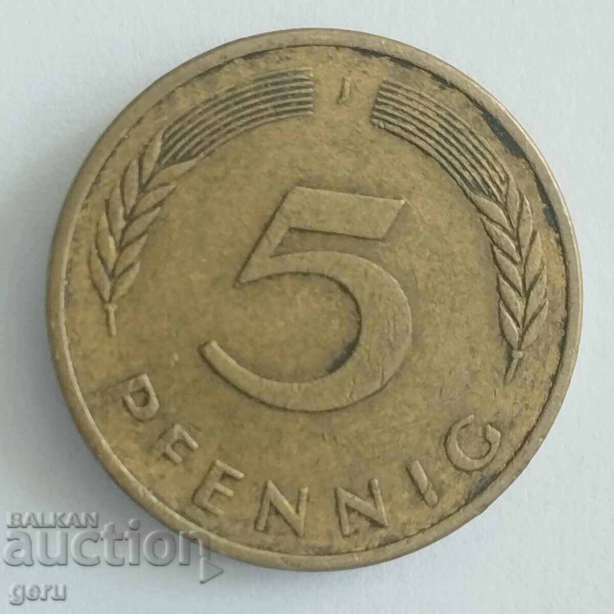 5 Pfennig Germany 1979 each 5 Pfennig Germany 1979 each