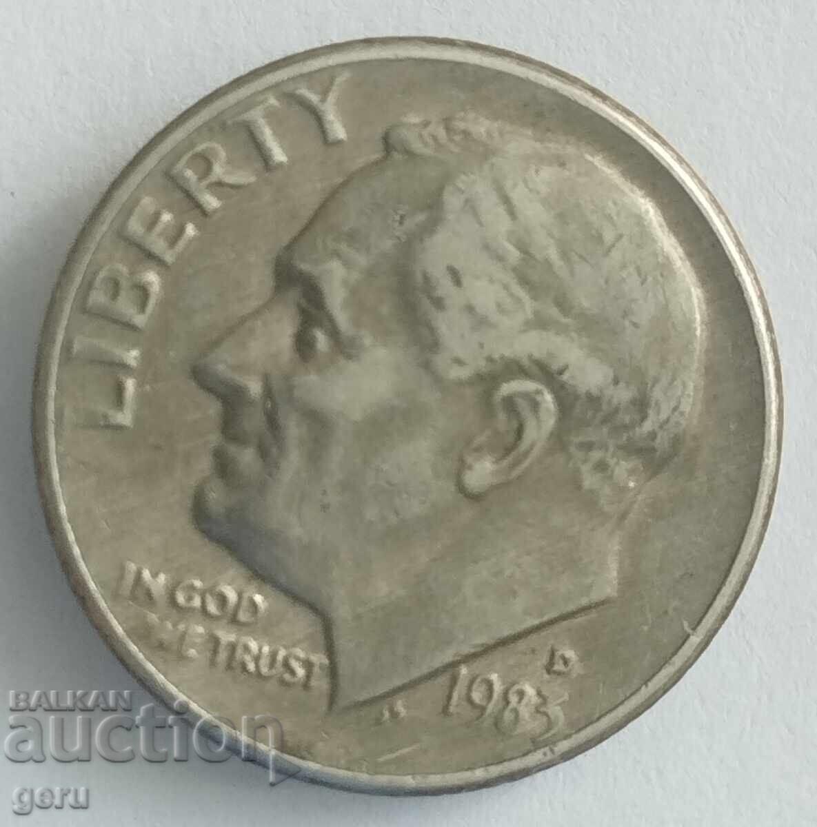 10 cenți SUA 1983 je5 cu preț 0.50 BGN | € 0.26 10 cenți SUA 1983 je5 cu preț 0.50 BGN | € 0.26