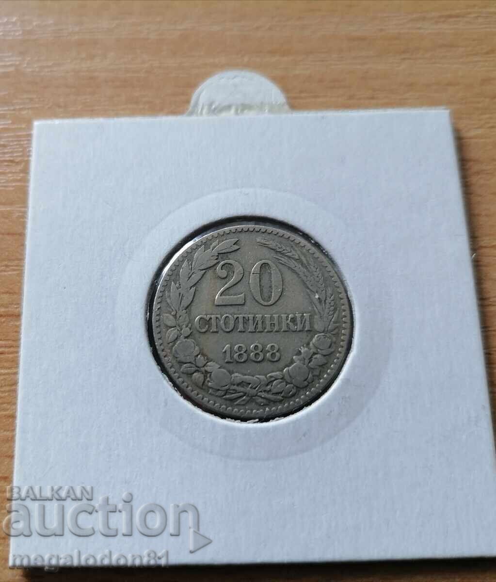 Πριγκιπάτο της Βουλγαρίας - 20 λεπτά 1888
