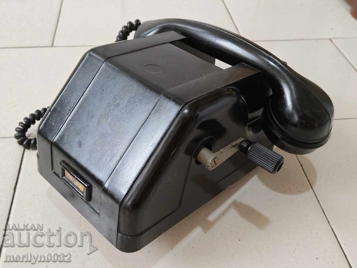 Bulgarian phone, local battery, 1961, Belogradchik apparatus with price € 45.00 | 88.01 BGN