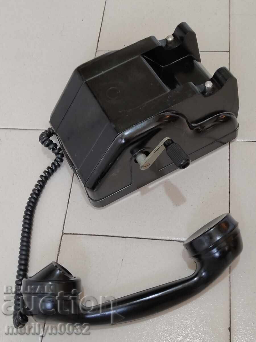 Delivery of Bulgarian phone, local battery, 1961, Belogradchik apparatus Delivery of Bulgarian phone, local battery, 1961, Belogradchik apparatus