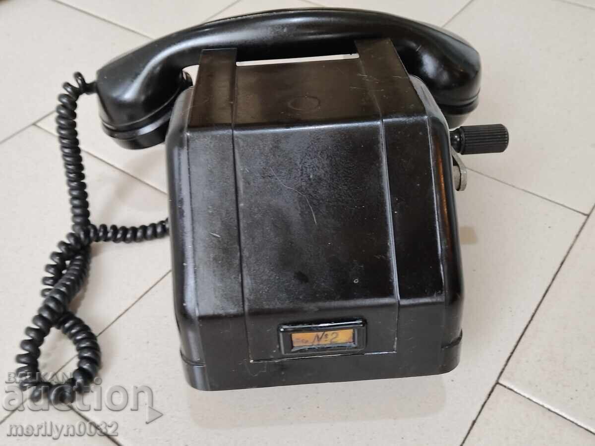 Bulgarian phone, local battery, 1961, Belogradchik apparatus - 6 Bulgarian phone, local battery, 1961, Belogradchik apparatus - 6