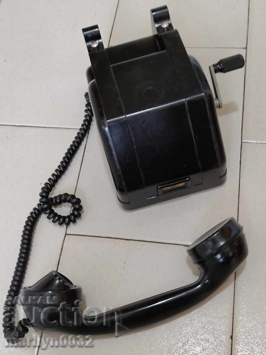 Bulgarian phone, local battery, 1961, Belogradchik apparatus - 7 Bulgarian phone, local battery, 1961, Belogradchik apparatus - 7