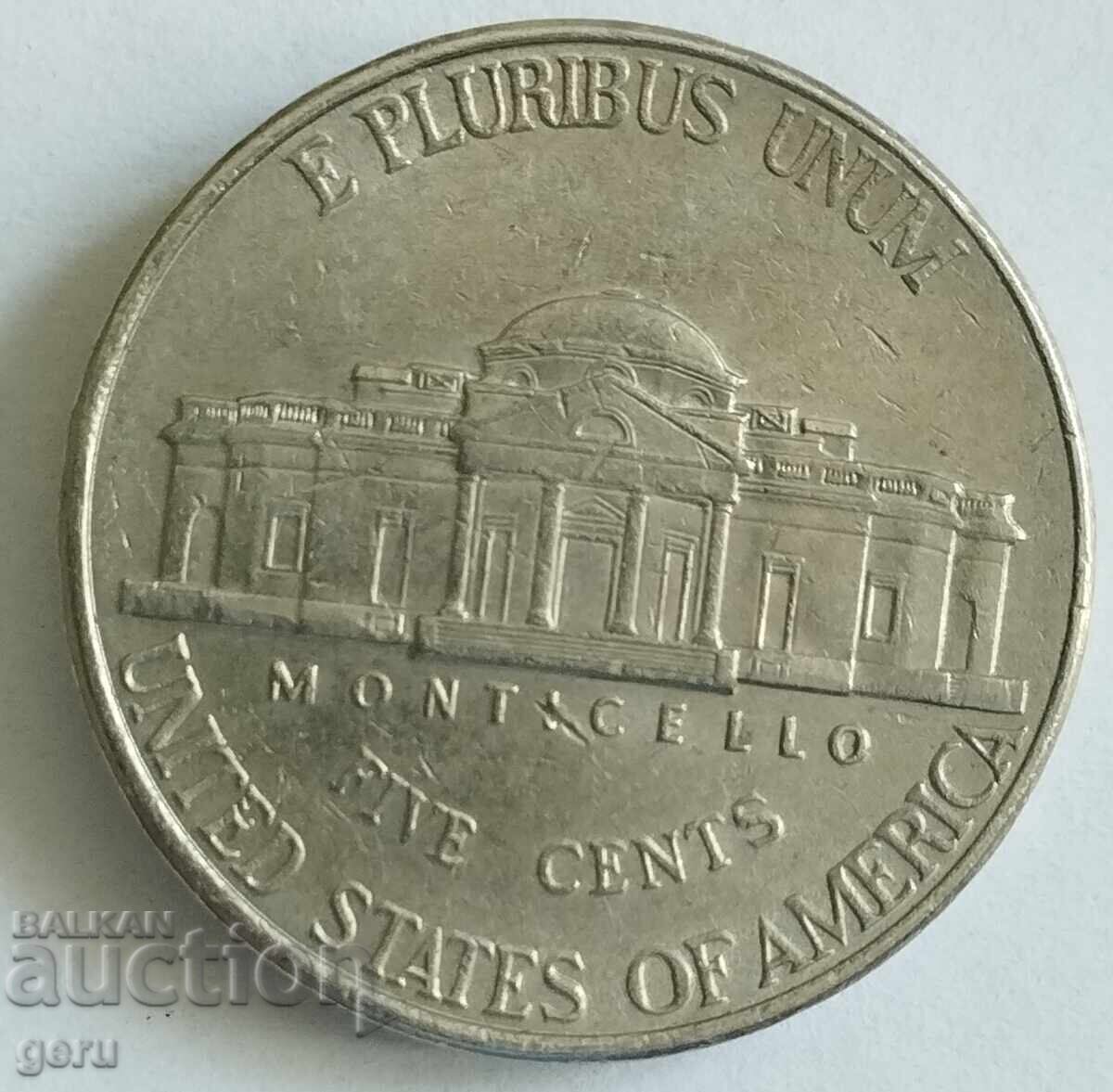 5 σεντ ΗΠΑ 1999 jf5 με τιμή 0.32 BGN | € 0.16